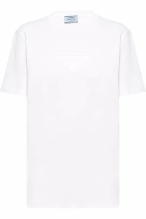 Prada T-shirt à logo triangulaire