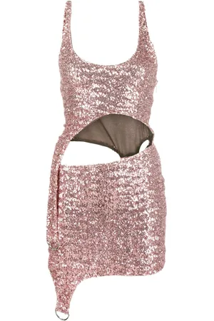 AMBUSH Robe courte asymétrique à sequins
