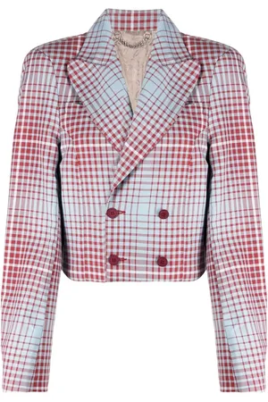 Charles Jeffrey Loverboy Blazer crop à boutonnière croisée
