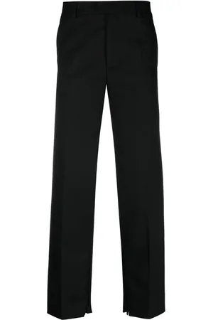 OFF-WHITE Pantalon de costume à logo brodé