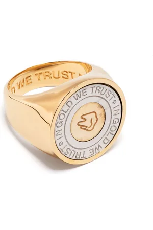 In Gold We Trust Chevalière à design rond