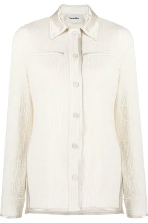 Nanushka Chemise à col satiné