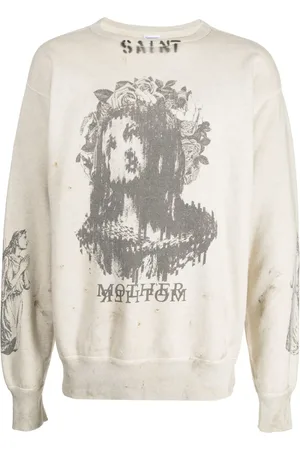 SAINT MXXXXXX Sweat en coton à imprimé graphique