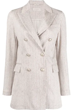 Circolo Blazer rayé à boutonnière croisée