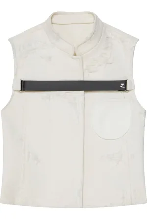 Courrèges Veste à effet usé
