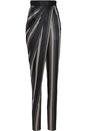 Balmain Pantalon asymétrique à design drapé