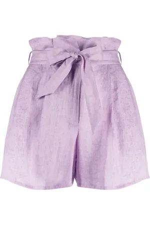 Emporio Armani Short ceinturé en lin