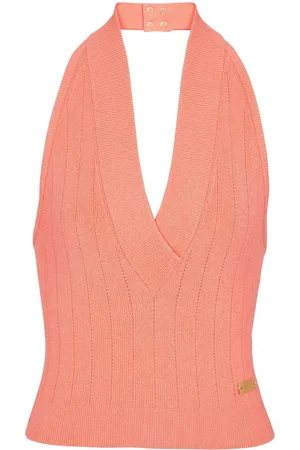 Balmain Haut en maille à dos-nu