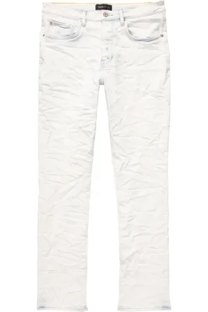 Purple Brand Jean droit à effet délavé