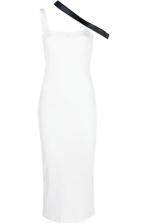 Courrèges Robe mi-longue à détail de sangle