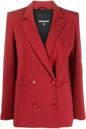 Patrizia Pepe Blazer croisé à détail de plumes