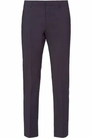 Prada Pantalon de costume à coupe droite