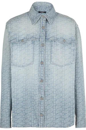 Balmain Chemise à motif monogrammé en jacquard
