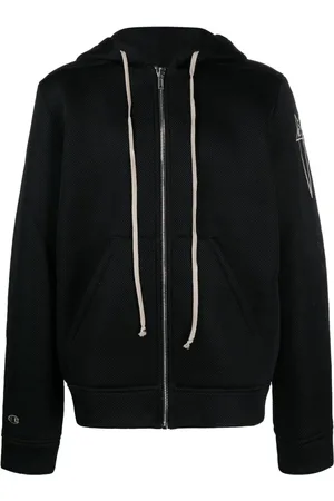 Rick Owens Veste en résille à logo brodé