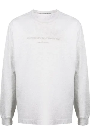 Alexander Wang T-shirt pailleté à logo en relief