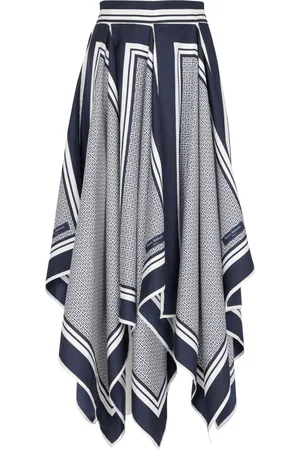 Balmain Jupe asymétrique à motif monogrammé