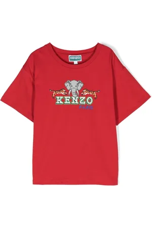 Kenzo T-shirt en coton biologique à imprimé graphique