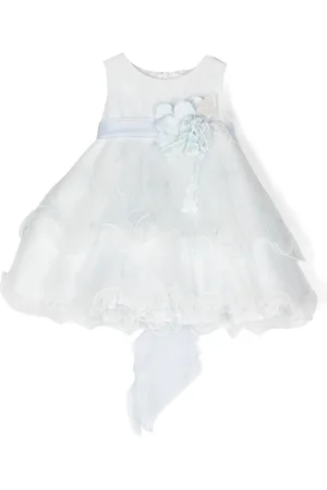 Mimilù Robe sans manches à appliqué fleur