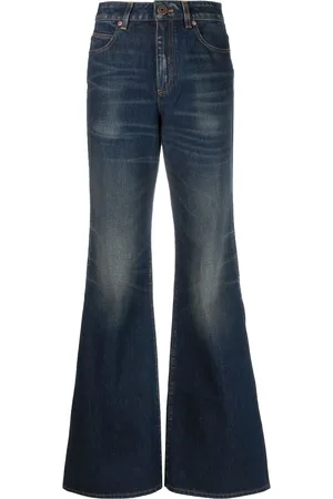 Balmain Jean évasé à effet délavé