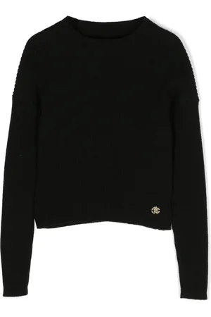 Roberto Cavalli Sweat nervuré à plaque logo