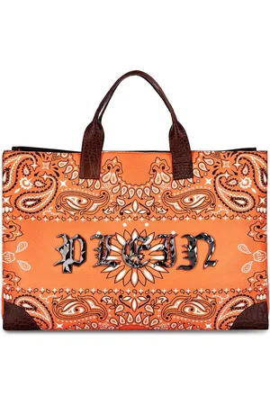 Philipp Plein Sac cabas en coton à logo imprimé