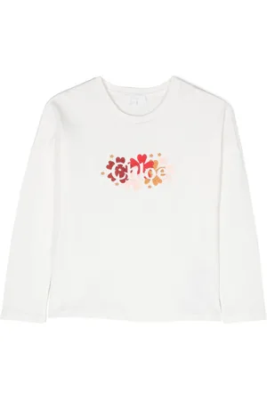 Chloé T-shirt en coton biologique à logo brodé