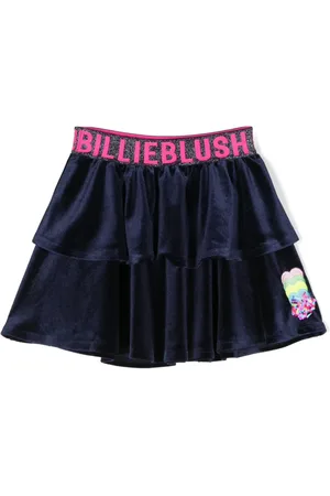 Billieblush Jupe en velours à bande logo