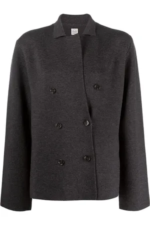 Totême Blazer boutonné à motif pied-de-poule