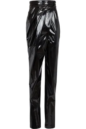 Balmain Pantalon drapé à design asymétrique