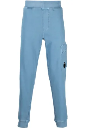 C.P. Company Pantalon de jogging en coton à plaque logo