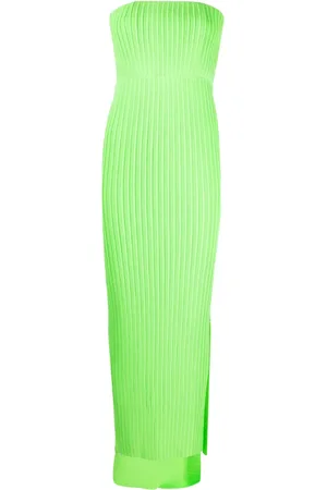Solace Robe-bustier longue à plis