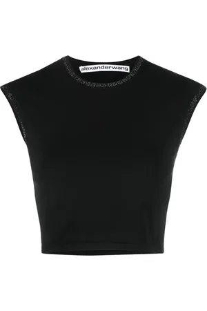 Alexander Wang Haut crop à bande logo
