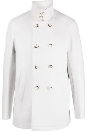 HERNO Manteau croisé à col montant