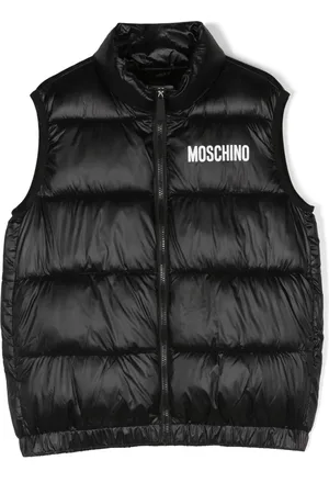 Moschino Gilet matelassé à logo imprimé