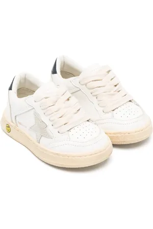 Golden Goose Baskets en cuir à empiècements