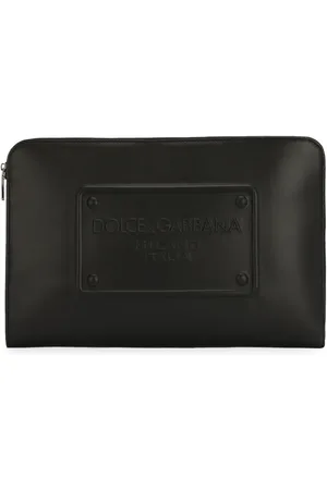 Dolce & Gabbana Pochette en cuir à logo embossé
