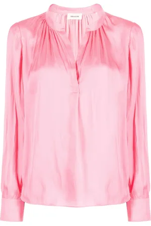 Zadig & Voltaire Blouse satinée Tink à col officier