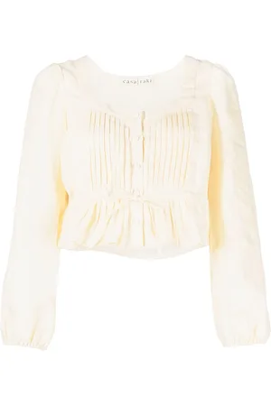 Casa Raki Blouse Fini à design plissé