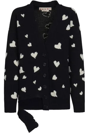 Marni Cardigan Bunch of Hearts en laine d