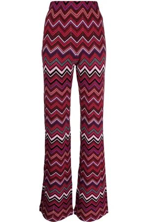 Missoni Pantalon taille haute à motif zig-zag