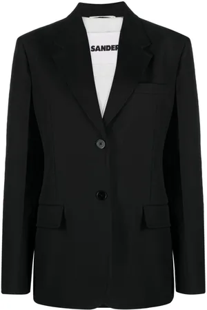 Jil Sander Blazer en coton à simple boutonnage