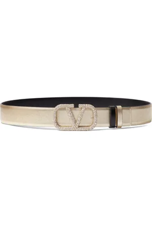 VALENTINO GARAVANI Ceinture réversible ornée de cristaux à détail VLOGO