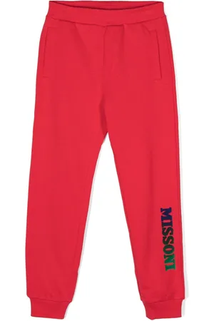 Missoni Pantalon de jogging en coton à logo imprimé