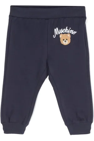 Moschino Pantalon de jogging en coton à logo imprimé