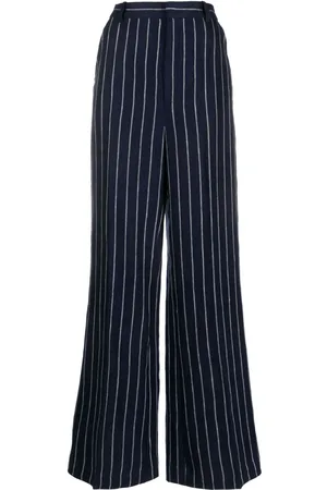 Ralph Lauren Pantalon ample à fines rayures
