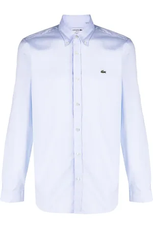 Lacoste Chemise en coton à patch logo