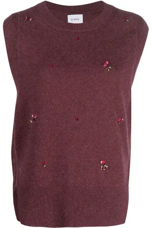 Barrie Pull en cachemire à fleurs brodées