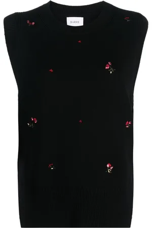 Barrie Pull en cachemire à fleurs brodées
