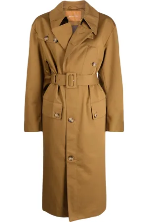 REJINA PYO Trench à taille ceinturée