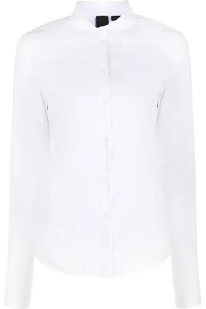Pinko Chemise en coton à col pointu